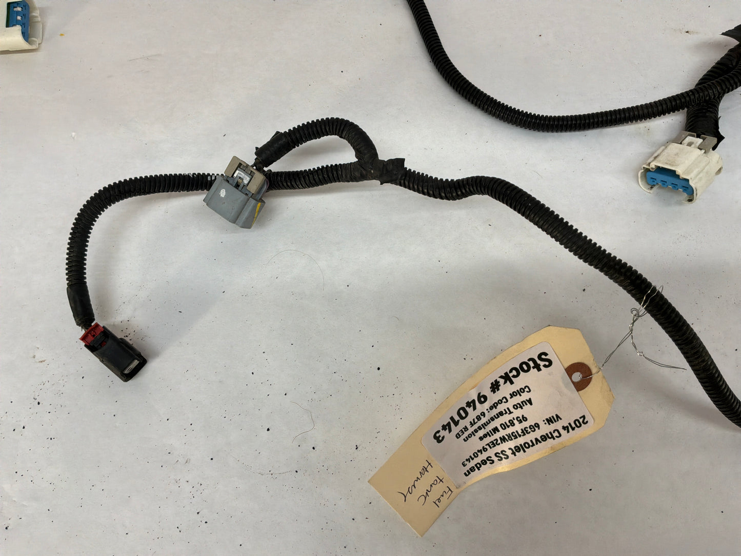 2014 Chevy SS Sedan Fuel Gas Tank Pump Wire Wiring Harness OEM