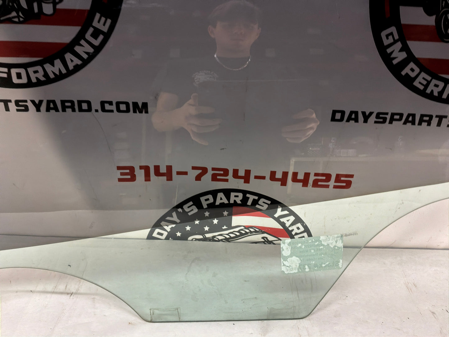 2016 Chevy Caprice PPV LH Driver Rear Door Window Glass OEM