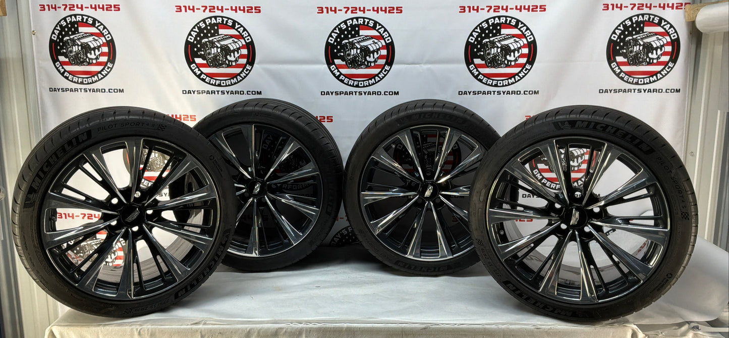 Cadillac CT5-V CT5V CT5 V Blackwing Black Wing Factory OEM Wheels Rims Front Rear