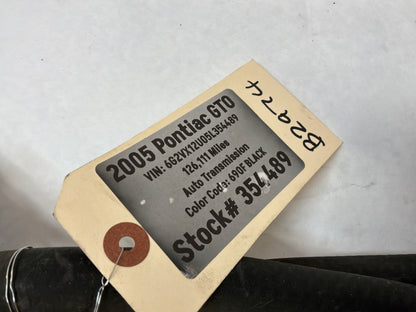2005 Pontiac GTO Heater Core Hose w/ Valve OEM