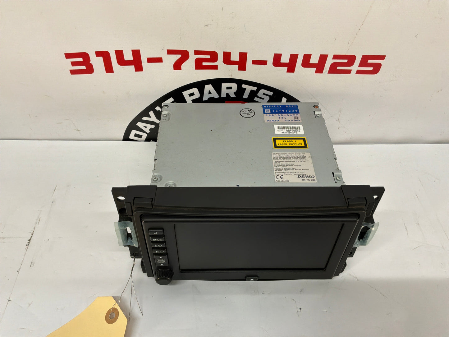 2007 Chevy C6 Corvette Convertible Radio Stereo Navigation Display Screen Receiver OEM