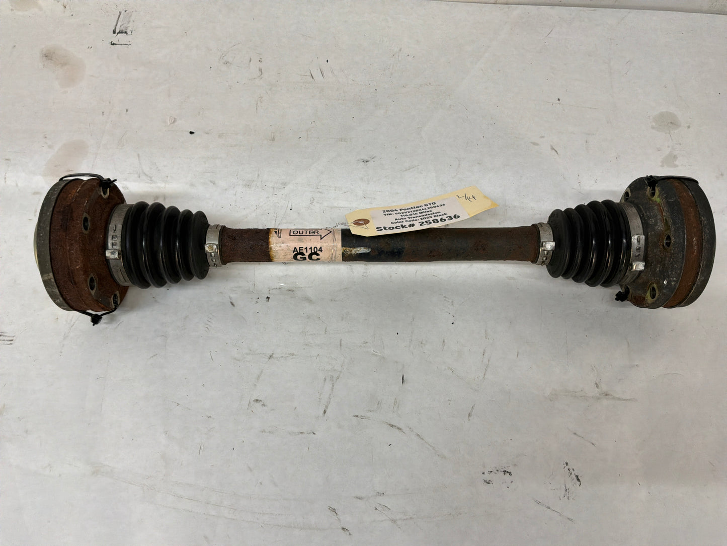2004 Pontiac GTO LH Driver Rear CV Axle Half Shaft OEM