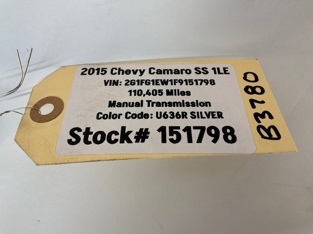 2015 Chevy Camaro SS 1LE Evap Line OEM