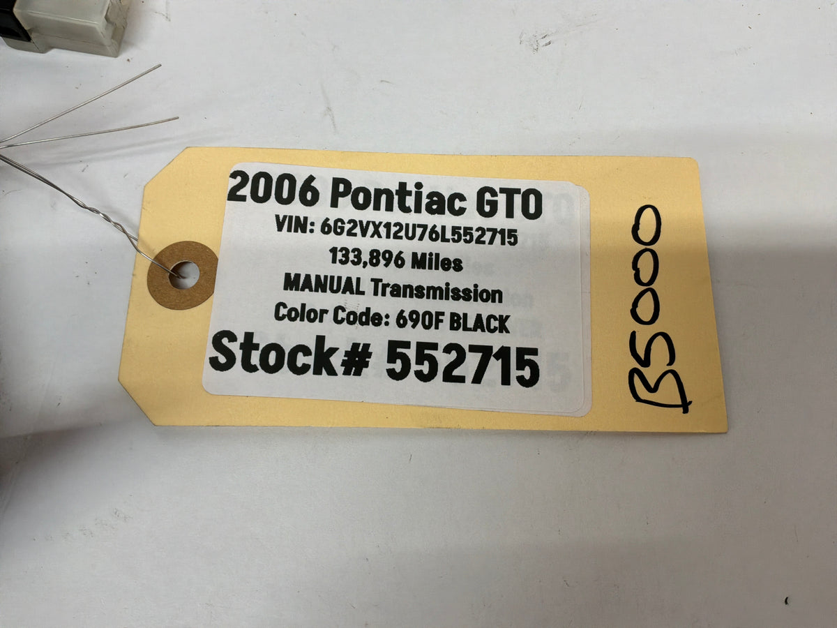 2006 Pontiac GTO Radio Ashtray Compartment Smokers Package OEM