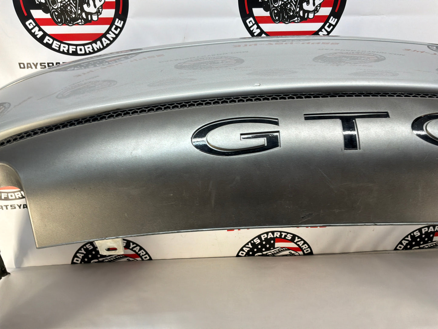 2005 Pontiac GTO Rear Bumper Cover w/ Lower Insert Valance Diffuser Panel Silver OEM