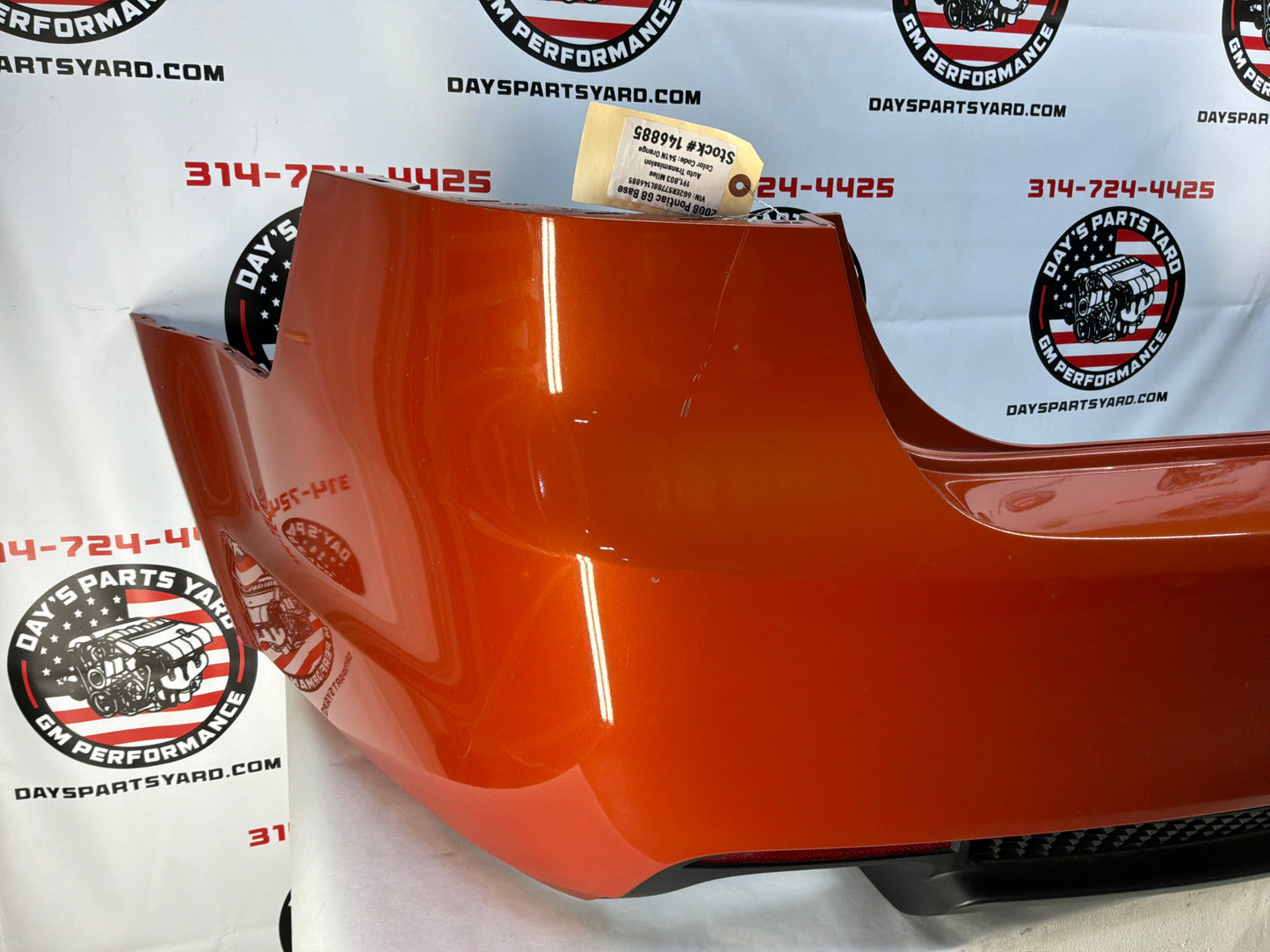 2008 Pontiac G8  Rear Bumper Cover Fascia OEM Orange