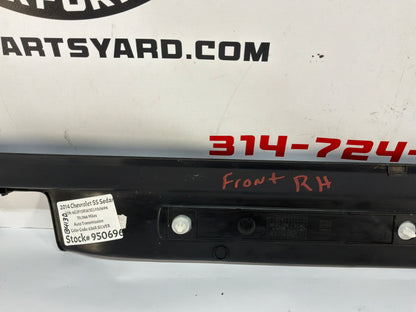 2014 Chevy SS Sedan RH Passenger Front Door Scuff Sill Plate Panel Trim OEM