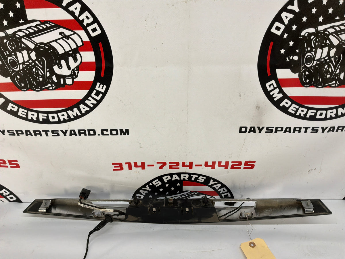 2009 Cadillac CTS-V License Light Lamp Finish Panel Trunk Camera Deck Trim OEM