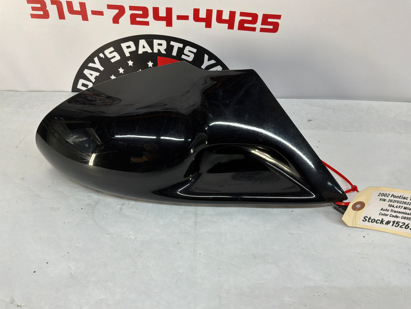 2002 Pontiac Trans Am WS6 RH Passenger Exterior Outside Electric Mirror Black OEM