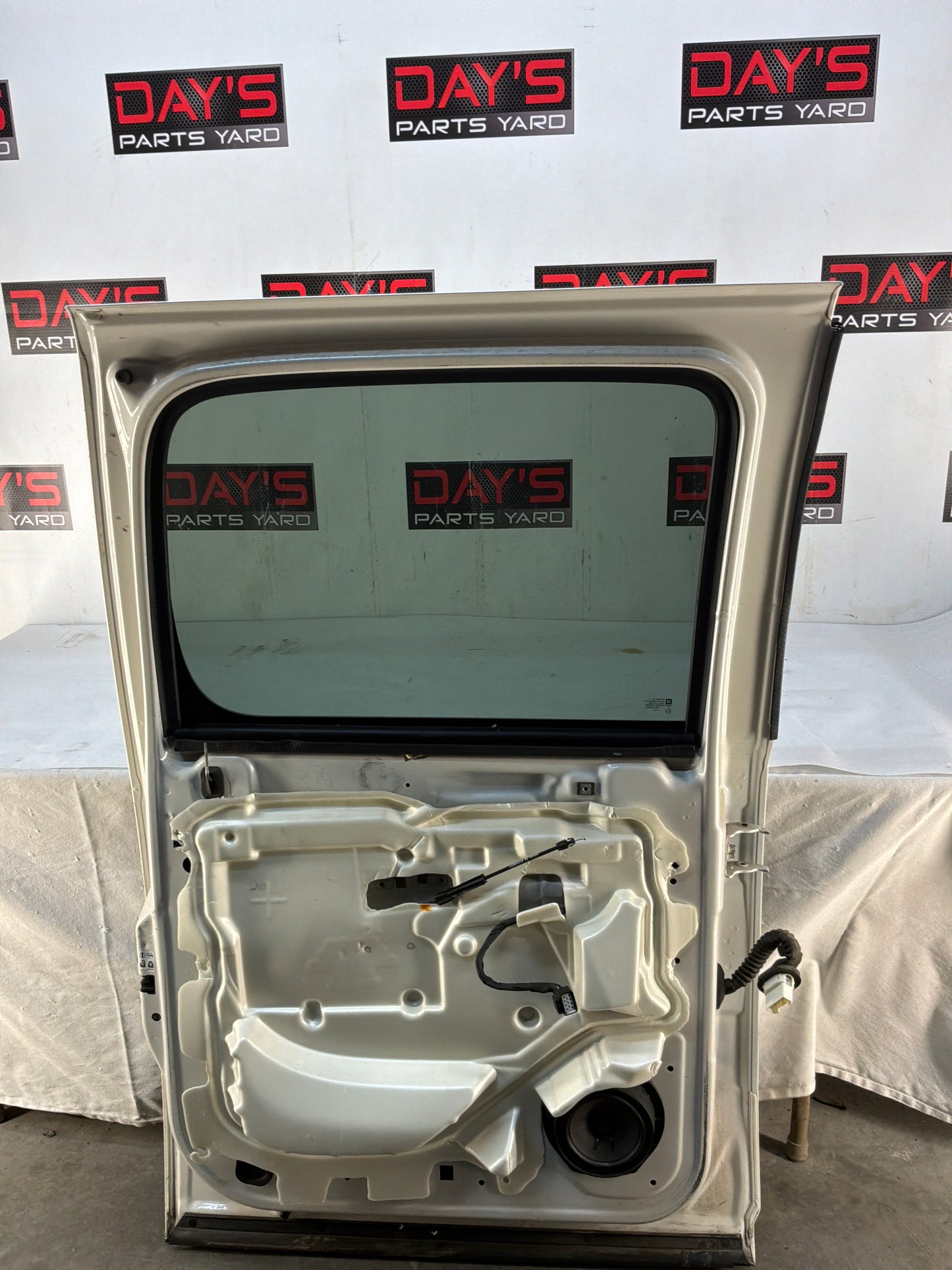 2012 Chevy Avalanche LH Driver Rear Exterior Door White Assembly OEM
