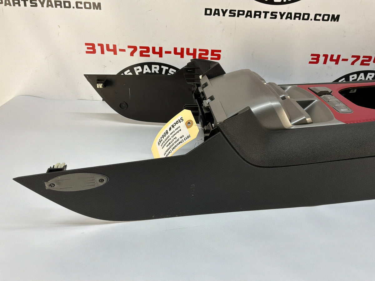 2013 Chevy Camaro ZL1 Center Console Arm Rest w/ Auxiliary Gauges OEM