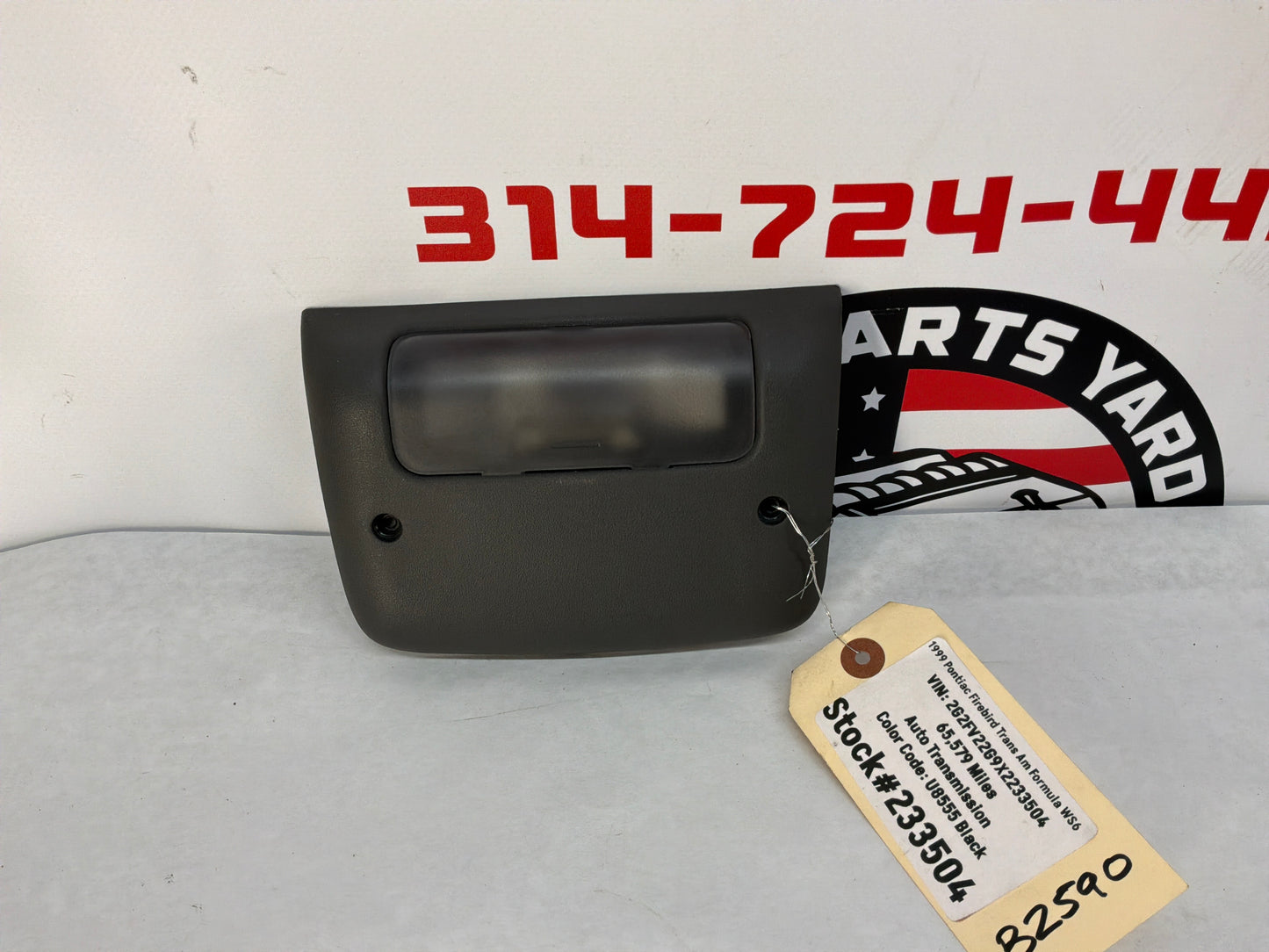 1999 Pontiac Firebird Trans Am Formula WS6 Dome Light Graphite Gray Grey OEM