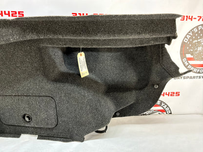 2016 Cadillac CTS-V LH Driver Interior Trunk Quarter Cargo Carpet Trim Panel Cover OEM