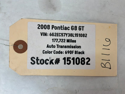 2008 Pontiac G8 GT Rear Suspension Stabilizer Sway Bar Brackets Clamps OEM