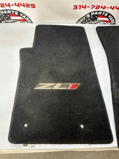 2013 Chevy Camaro ZL1 RH & LH Front Floor Mats Embroidered ZL1 Logo