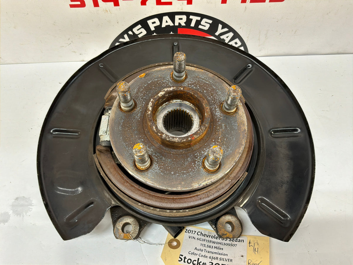 2017 Chevy SS Sedan LH Driver Rear Suspension Spindle Knuckle Hub Wheel Bearing Assembly OEM