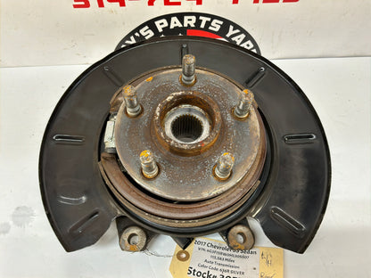 2017 Chevy SS Sedan LH Driver Rear Suspension Spindle Knuckle Hub Wheel Bearing Assembly OEM