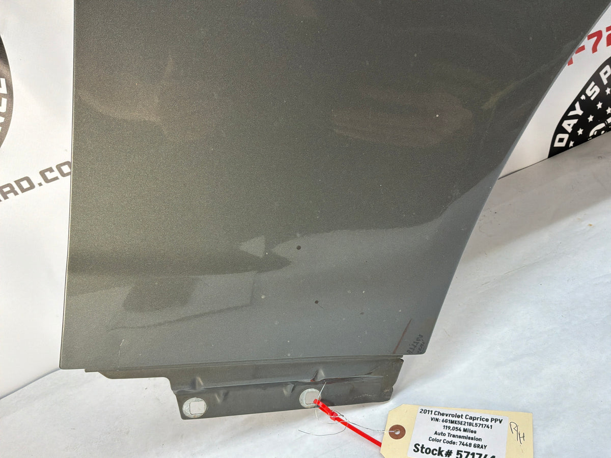 2011 Chevy Caprice PPV RH Passenger Front Fender OEM