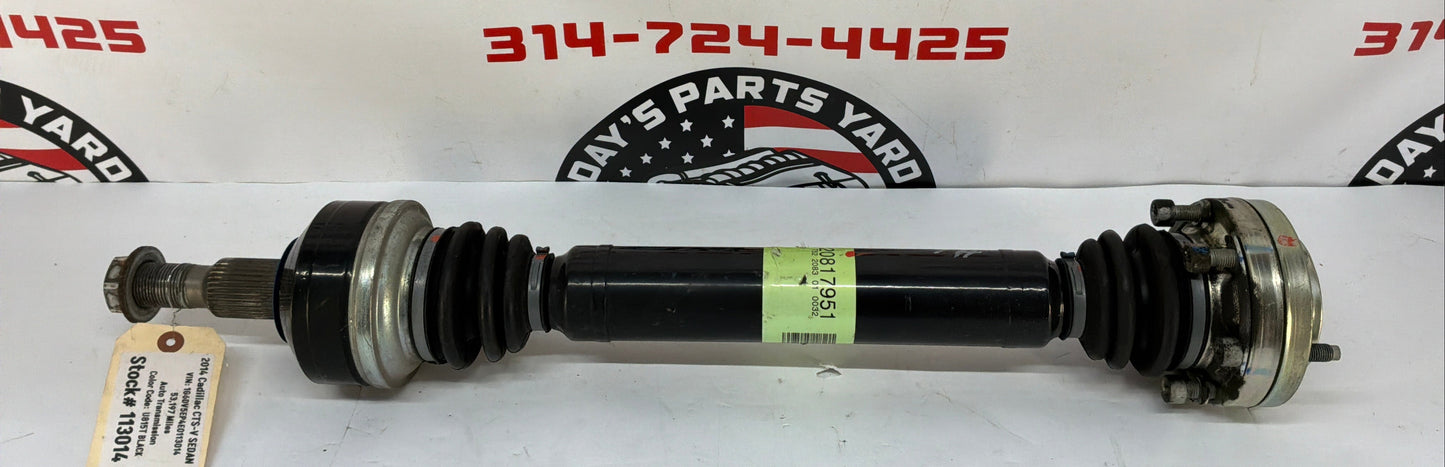 2014 Cadillac CTS-V Sedan LH Driver Rear CV Axle Half Shaft OEM