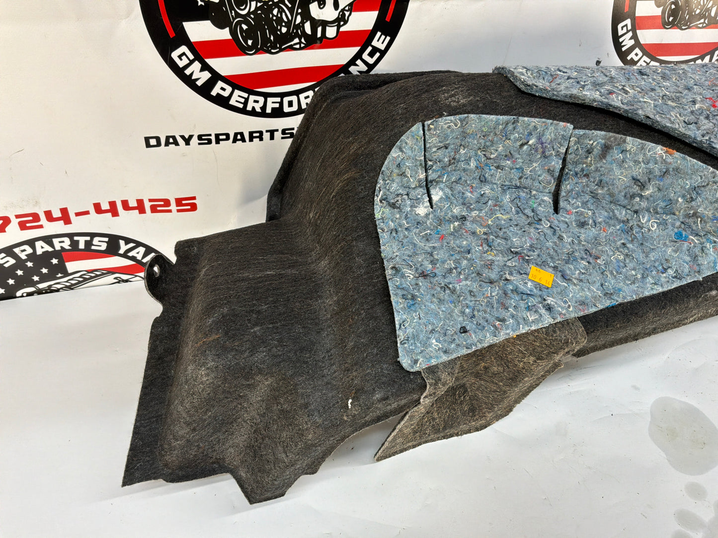 2015 Chevy Camaro SS 1LE LH Driver Interior Quarter Panel Trunk Compartment Felt Carpet Liner OEM