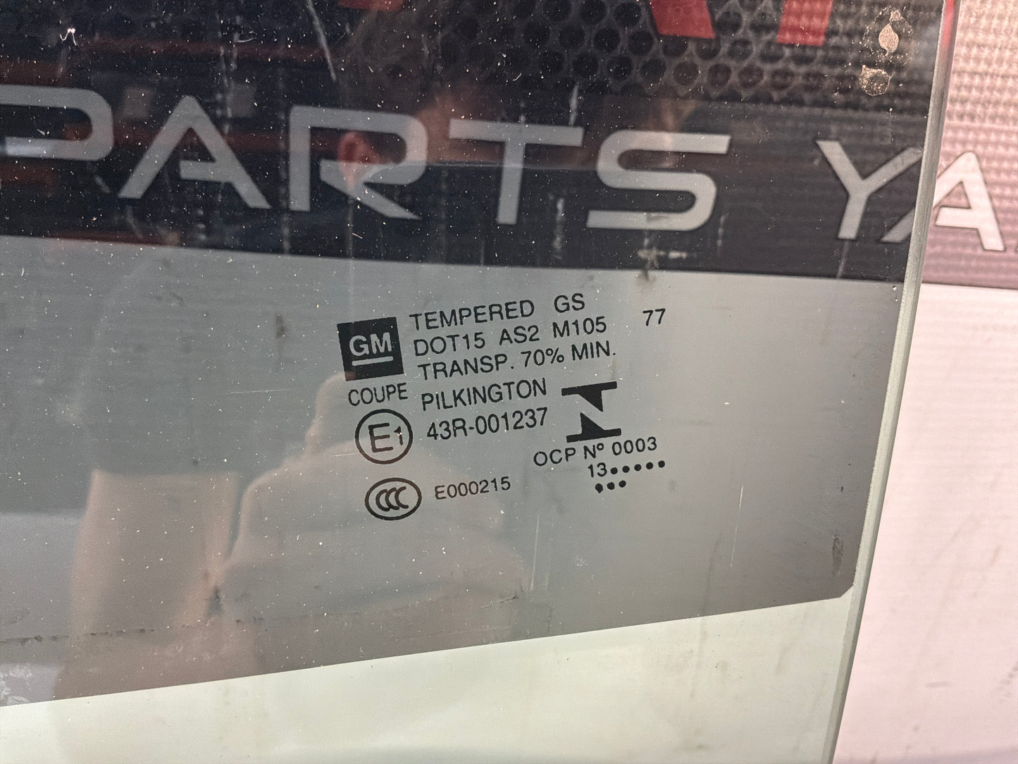 2014 Chevy Camaro ZL1 LH Driver Door Window Glass OEM