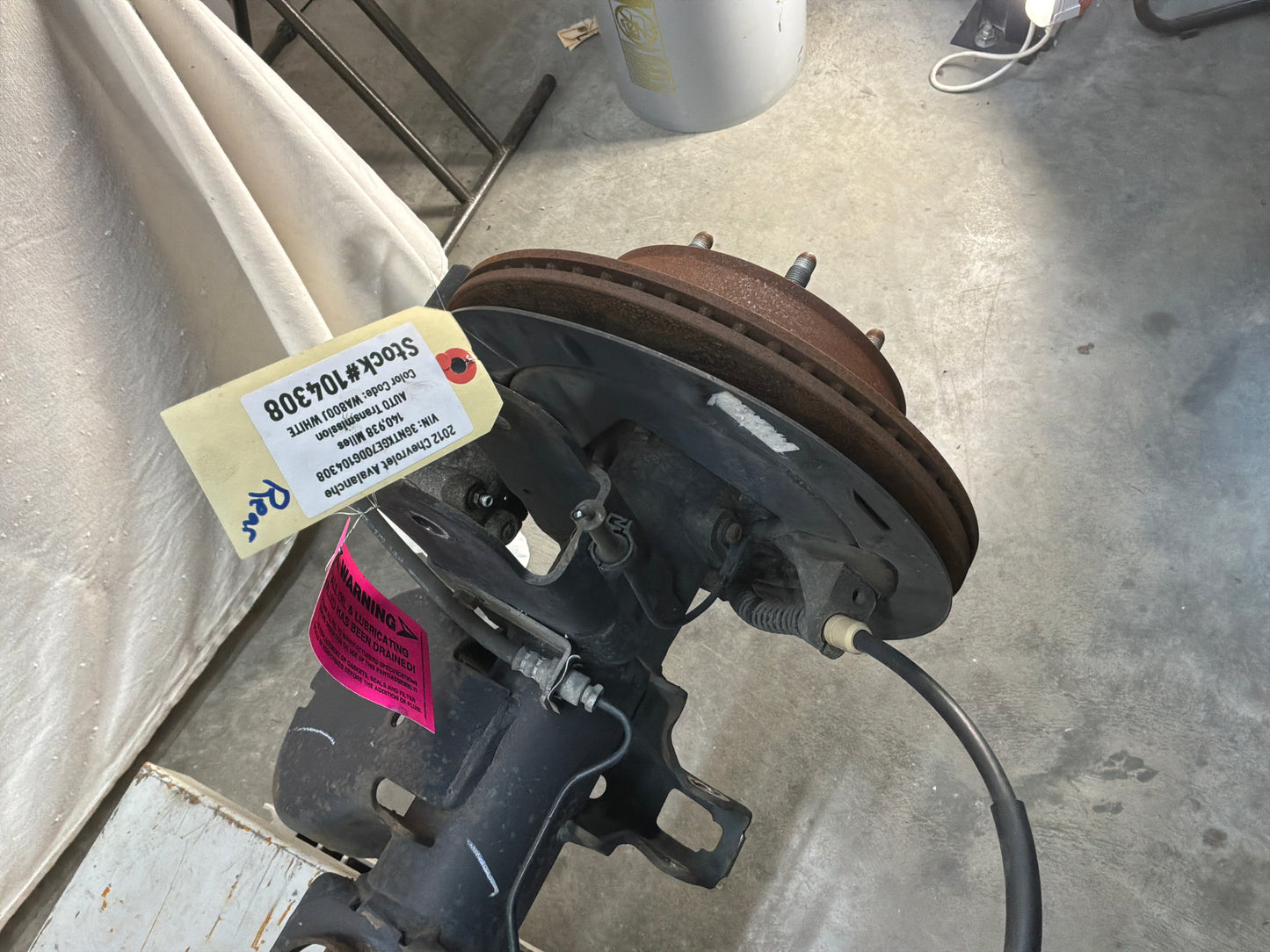 2012 Chevy Avalanche 3.42 LSD Rear End Axle Carrier Rearend Differential OEM
