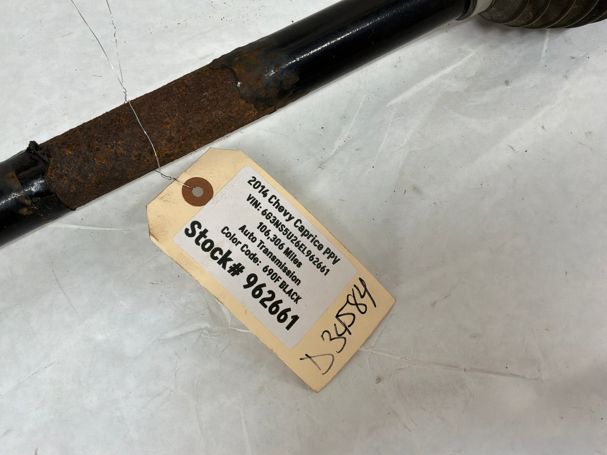 Lh axle - Day's Parts Yard