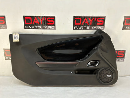 2014 Chevy Camaro ZL1 LH Driver Carbon Flash Front Interior Door Panel Trim OEM