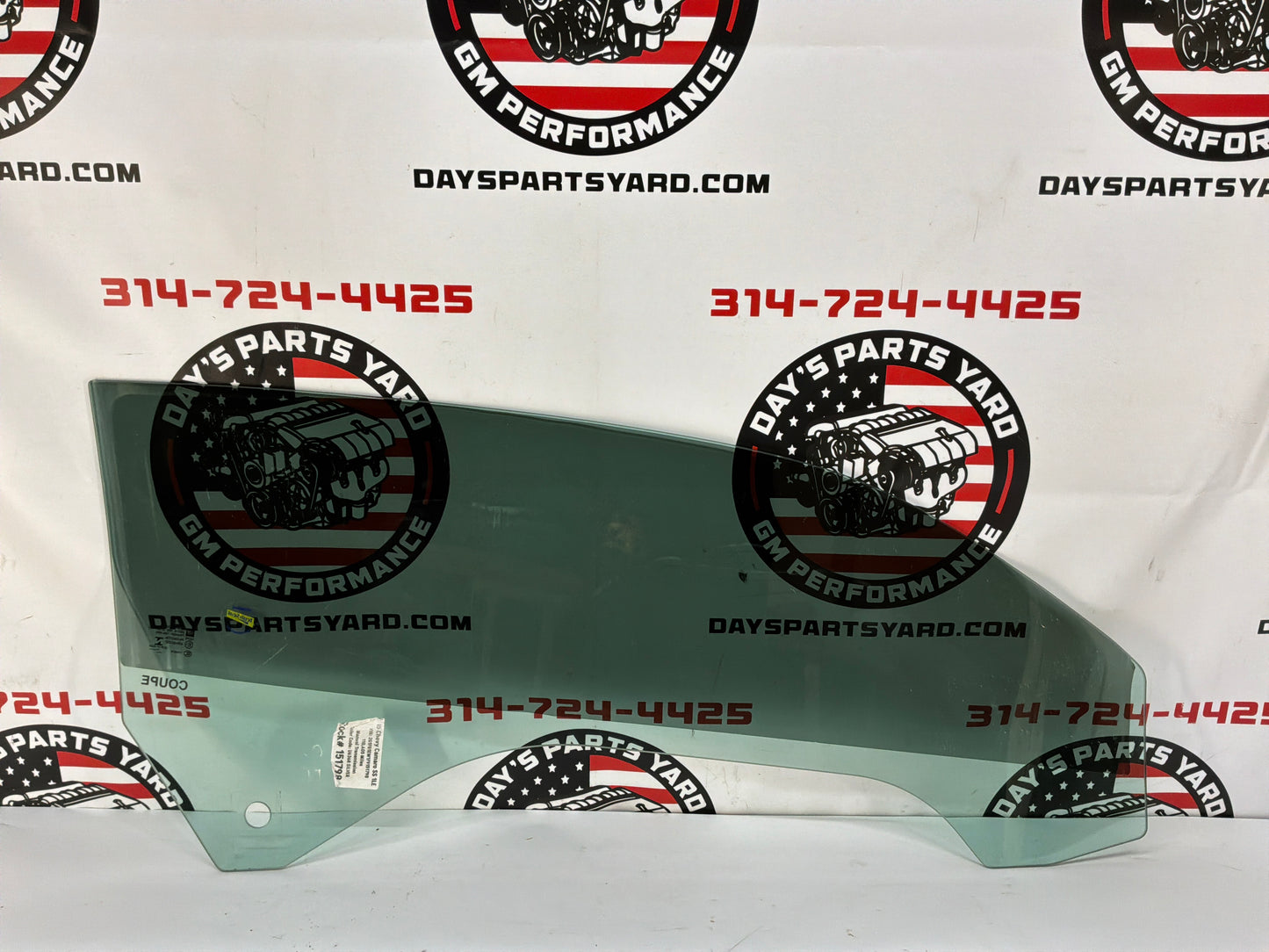 2015 Chevy Camaro SS 1LE LH Driver Front Door Window Glass OEM