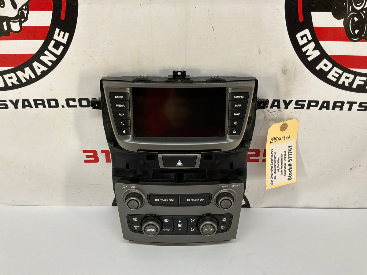 2011 Chevy Caprice PPV Radio Stereo HVAC Temperature Control Panel Unit OEM