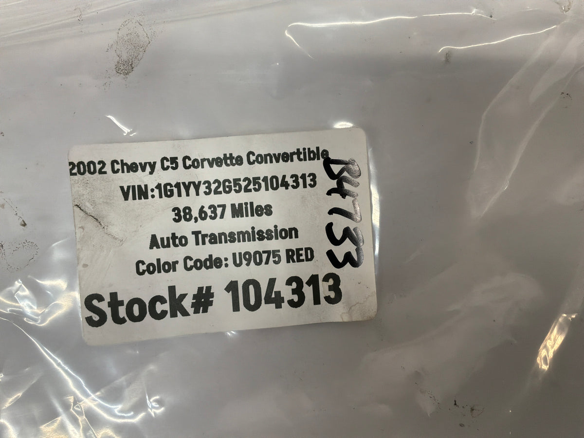 2002 Chevy Corvette Convertible Center Wheel Cap OEM
