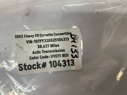 2002 Chevy Corvette Convertible Center Wheel Cap OEM