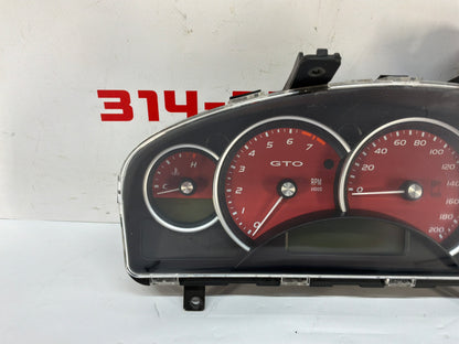 2006 Pontiac GTO Gauge Cluster Speedometer Instrument Panel OEM Red 51K