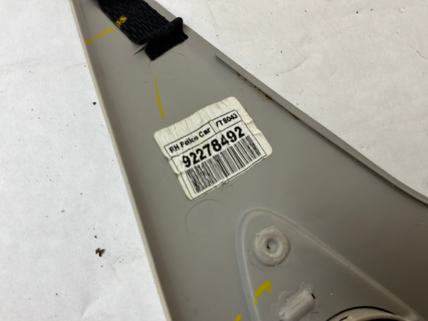 2017 Chevy SS Sedan RH & LH Interior A Pillar Windshield Trim Panel Moldings OEM
