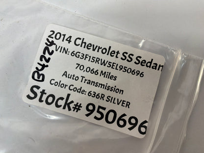 2014 Chevy SS Sedan SS Trunk Emblem Badge OEM