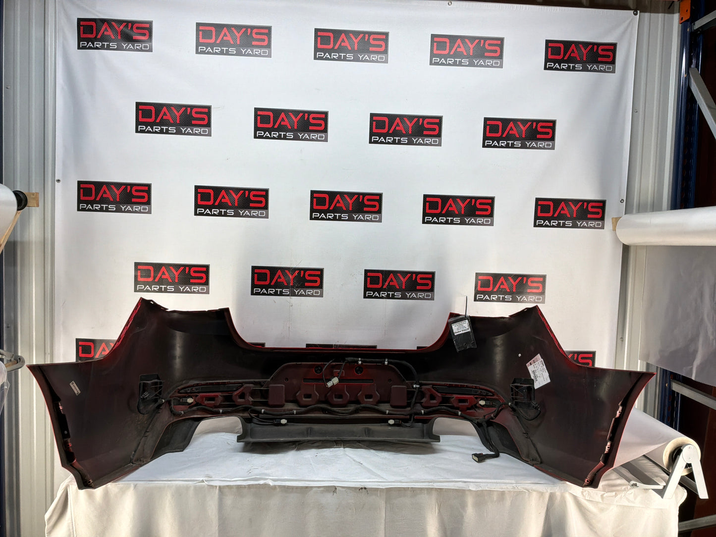 2014 Chevy SS Sedan Complete Rear Bumper Cover Panel Red OEM - Day's Parts Yard