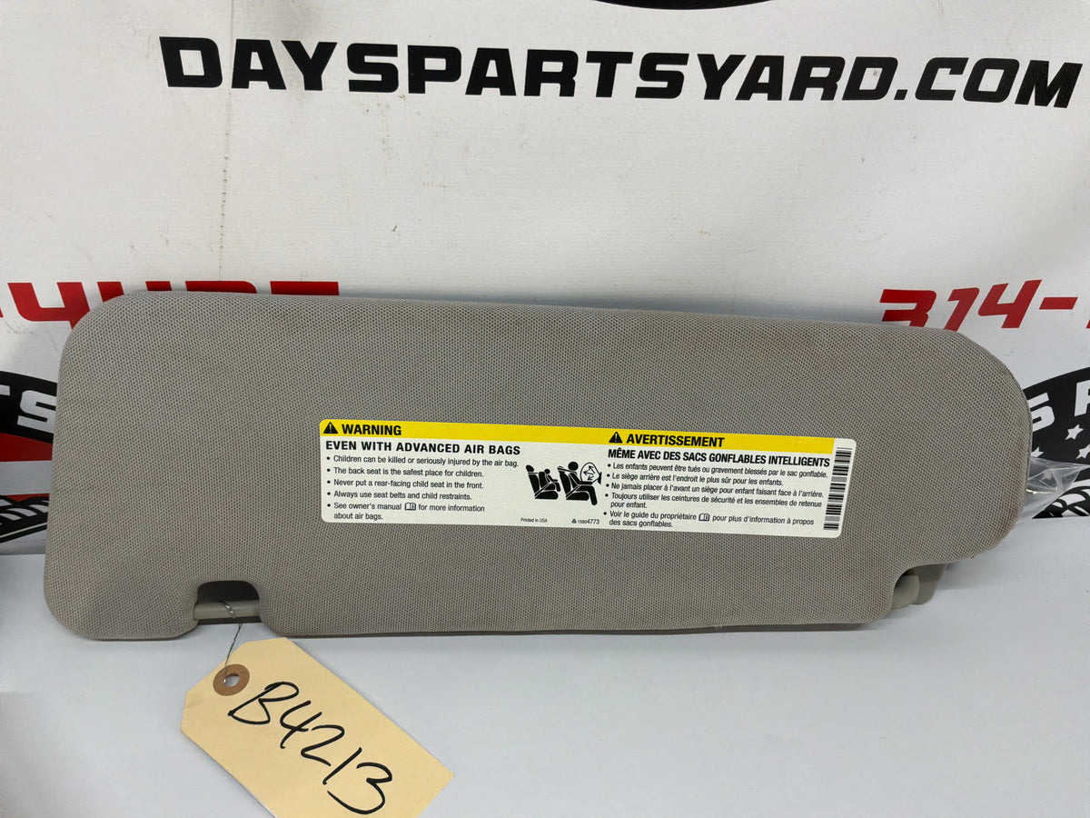 2015 Chevy SS Sedan RH & LH Sun Visor Sunvisor w/Clips OEM
