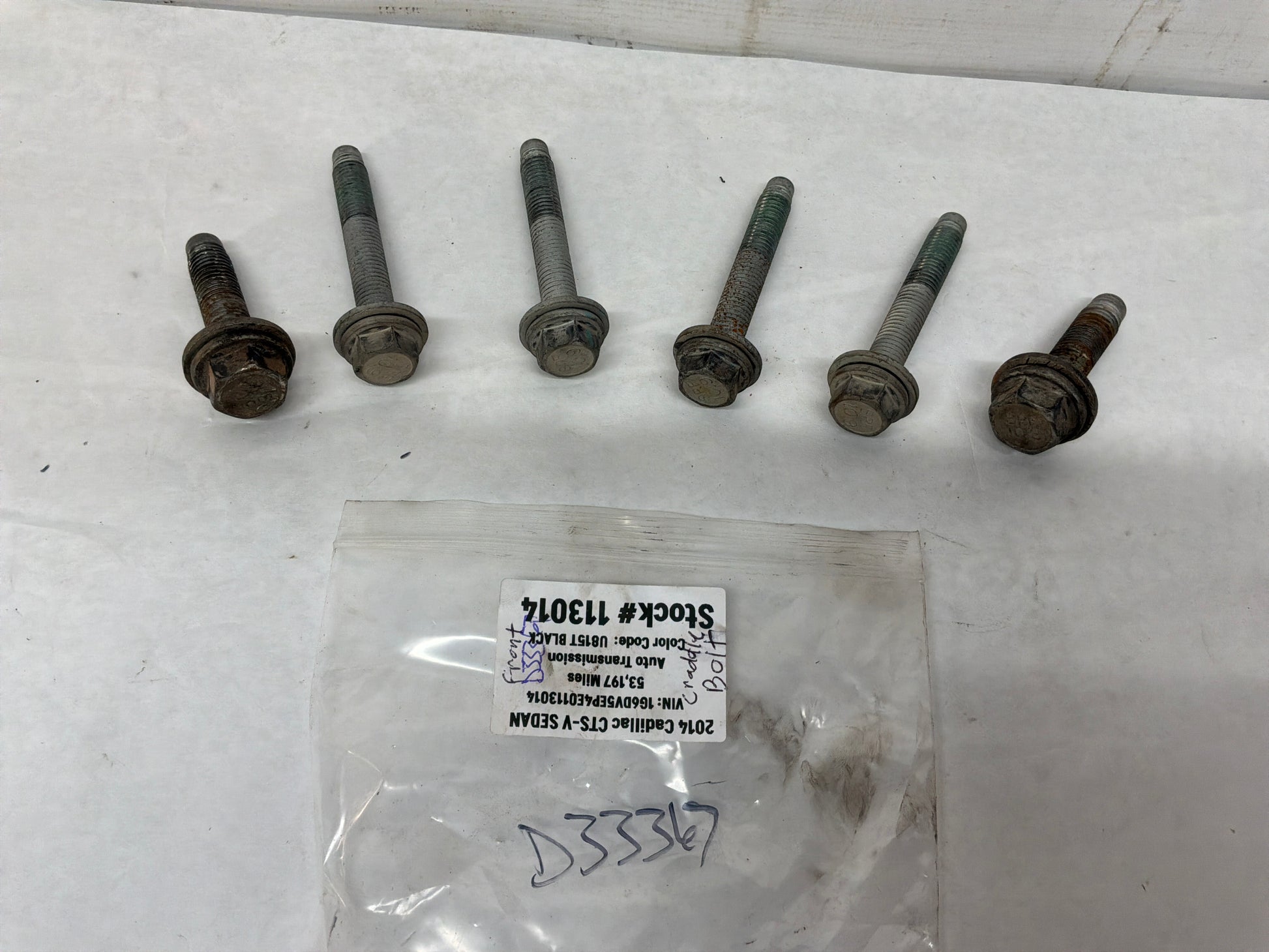 Front cradle bolts - Day's Parts Yard