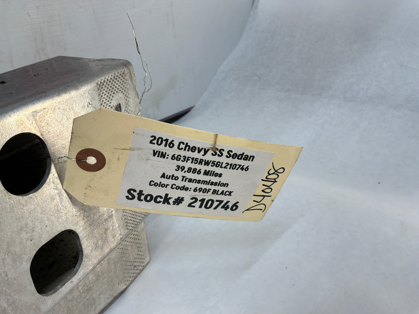 2016 Chevy SS Sedan Rear Bumper Impact Reinforcement Bar OEM