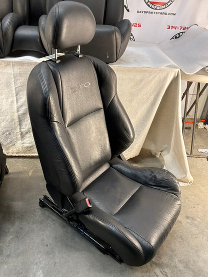 2005 Pontiac GTO Black Leather Front and Rear Seats Set OEM