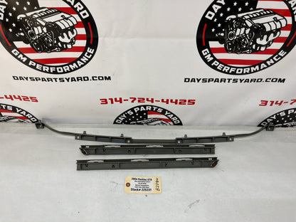2004 Pontiac GTO Rear Bumper Brackets Guides Set OEM