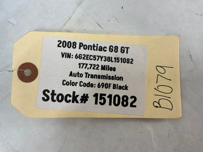 2008 Pontiac G8 Overhead Over Head Console Dome Light OEM