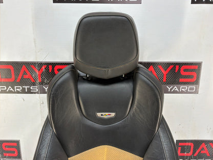 2011 Cadillac CTS-V Coupe LH Driver Recaro Front Seat Top Cushion Frame Cover OEM