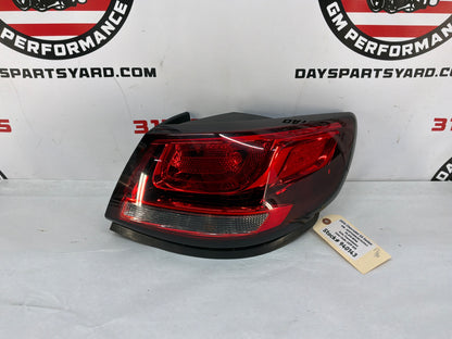 2014 Chevy SS Sedan RH Passenger Outer Tail Light Taillight Stop Lamp OEM
