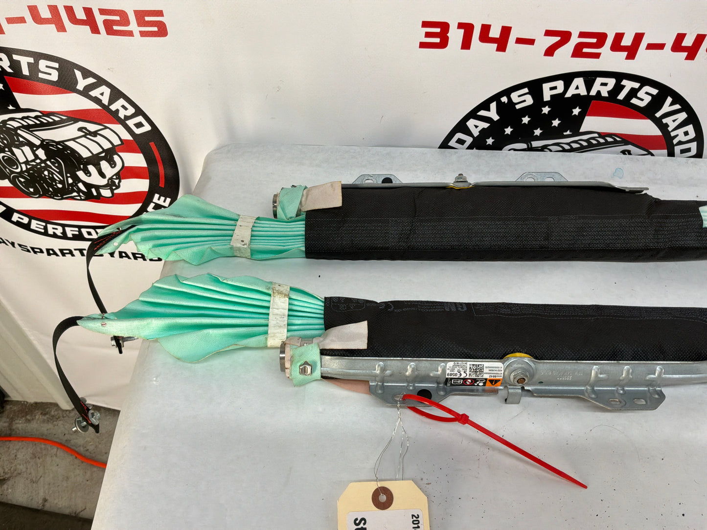 2014 Chevrolet SS Sedan RH & LH Roof Side Rail Curtain Airbag Air Bag Set OEM