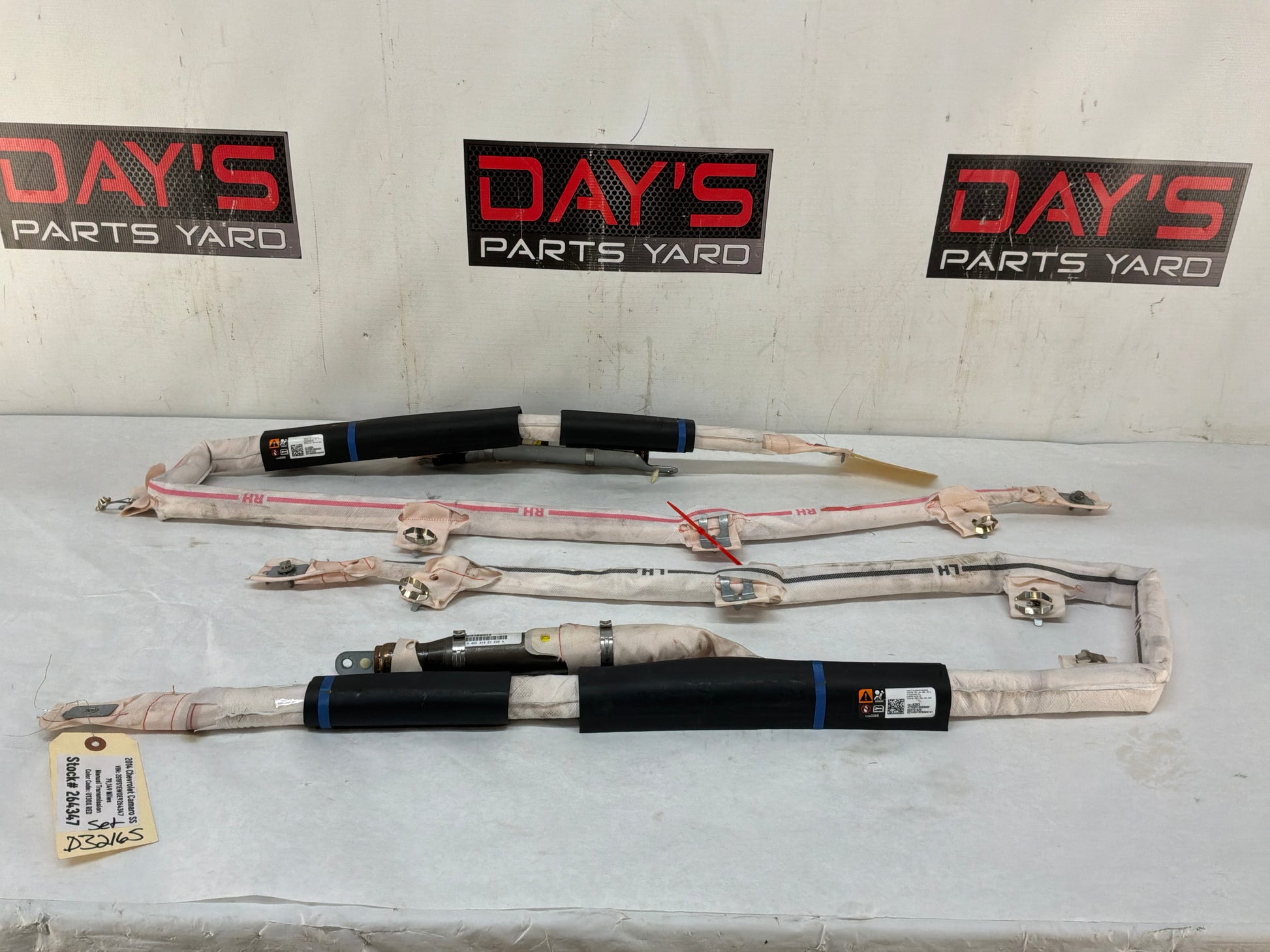 2014 Chevy Camaro SS RH & LH Curtain Airbag Air Bag OEM - Day's Parts Yard