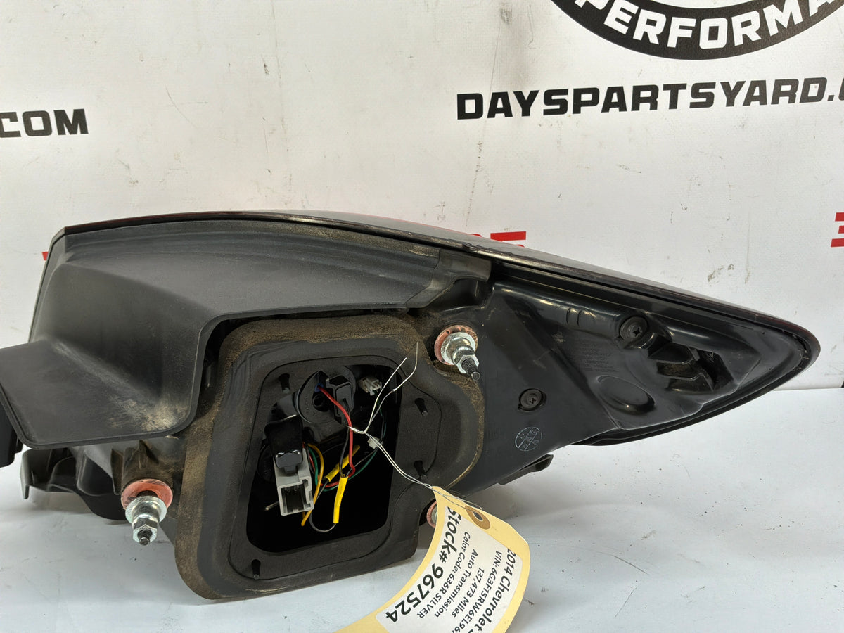 2014 Chevy SS Sedan LH Driver Outer Tail Light Taillight Stop Lamp OEM