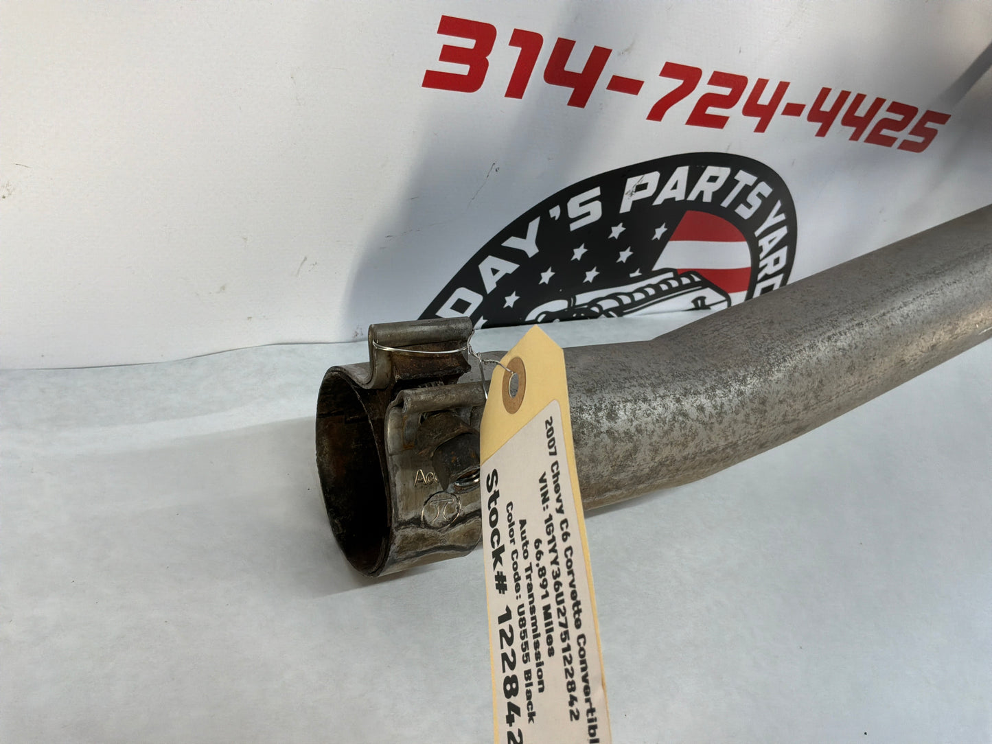 2007 C6 Corvette Convertible Factory OEM Exhaust H Mid Pipe