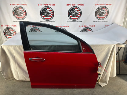 2008 Pontiac G8 GT RH Passenger Front Exterior Outside Door Red OEM