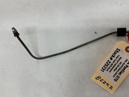 2004 Pontiac GTO RH Passenger Rear Suspension Control Arm Hard Brake Line Tube Hose OEM
